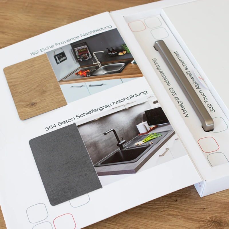 Nobilia Elements werkblad, greep en front